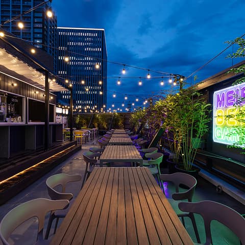 屋上ビアガーデン 名駅ビアガーデン テーブル8名様（7部屋） - オープン席