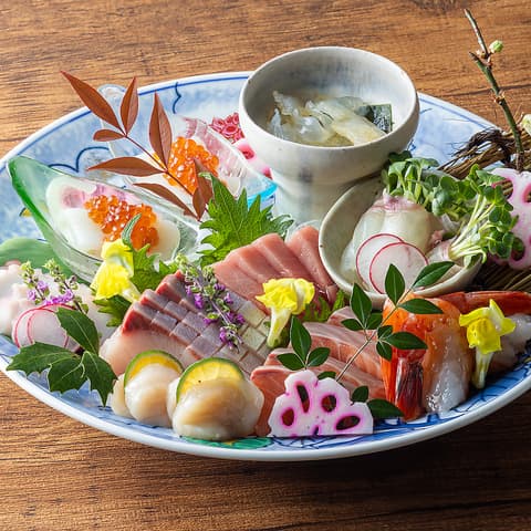 刺身の盛り合わせ
