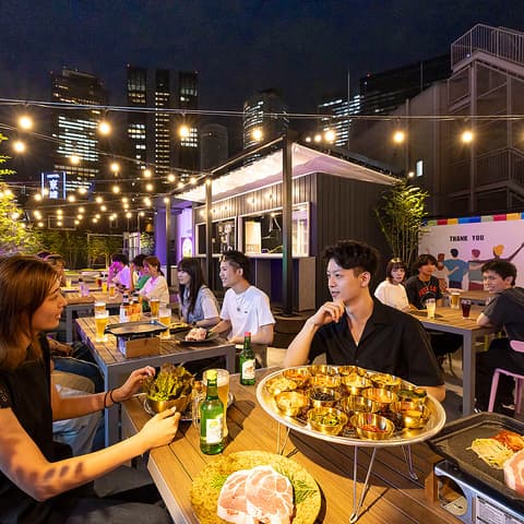 屋上ビアガーデン 名駅ビアガーデン テーブル4名様（16部屋） - オープン席