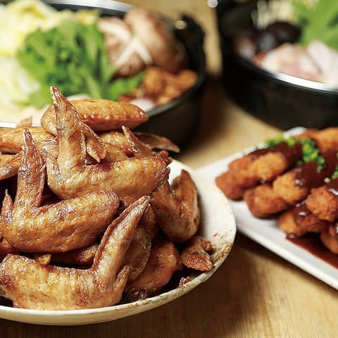 全席個室 ひつまぶしと名古屋めし・かしわ処 名鶏 A.2H飲み放題付!鶏味噌鍋/手羽先/等名古屋めしコース - 宴会プラン