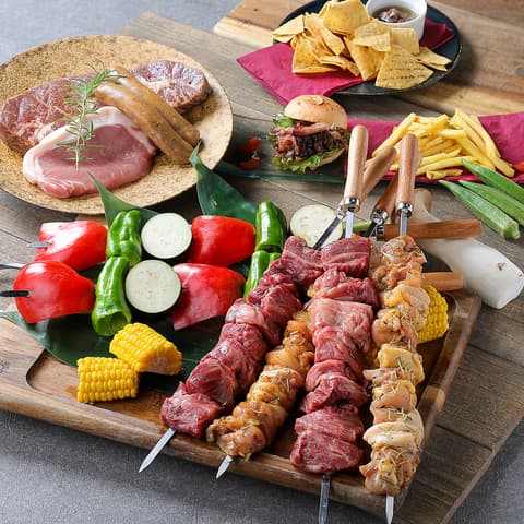 ROOFTOP BBQ&BAR OCTAIR(オクトエアー)栄店 B1.ソファ席優先案内! シェアBBQ《2時間飲み放題付》 - 宴会プラン