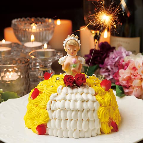 【前々日までの予約必須】パティシエ特製プリンセスケーキ