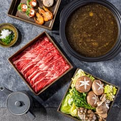 全室水槽個室 柳橋 AONO(アオノ)名古屋駅店 A.国産牛しゃぶしゃぶお重コース - 宴会プラン